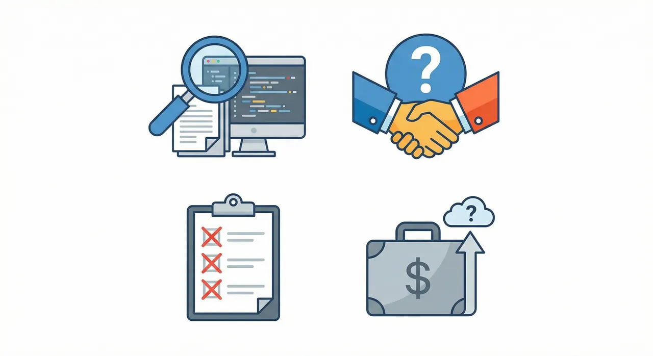 Investor due diligence and funding concerns