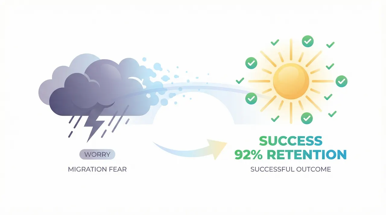 From migration fear to success: Founders report 92%+ user retention after password reset
